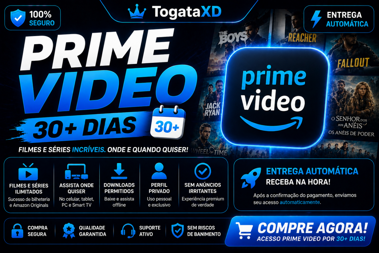 PRIME VIDEO 30 DIAS