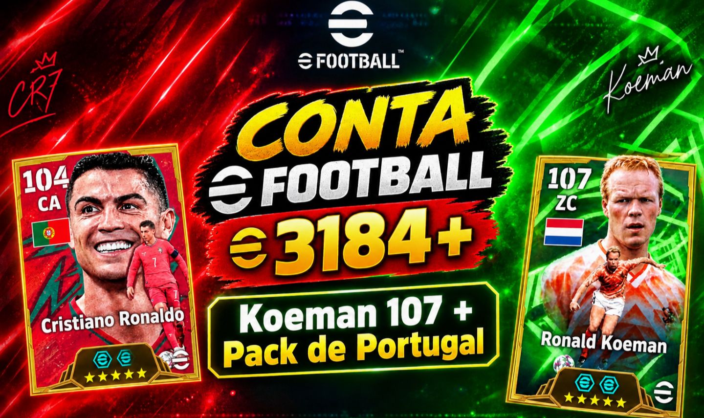 Conta Efootball | Força 3184+
