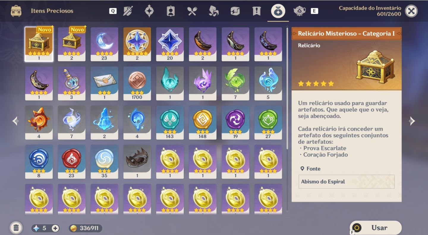 AR55 - ANDARILHO + RAIDEN + CHASCA + 6T5 (SKIN KIRARA E XIANGLING)
