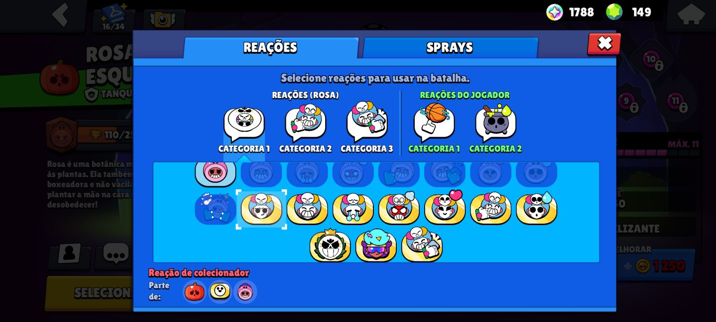 Continha top Brawl Stars - Várias skins, 60 Brawlers e 5mil troféus
