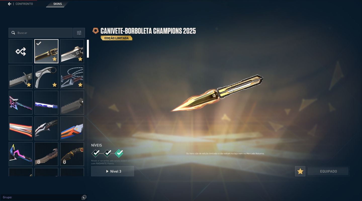 CONTA COM CHAMPIONS 2025 COMPLETA