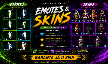 EMOTES & SKINS NO FREE FIRE PRESENTES