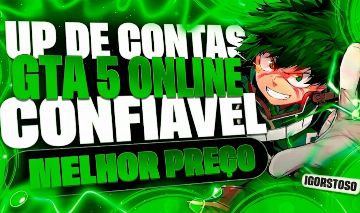 UP DE CONTAS GTA 5 ONLINE + DESBLOQUEIOS, TRAJES, DINHEIRO, NÍVEL & BRINDES | PC
