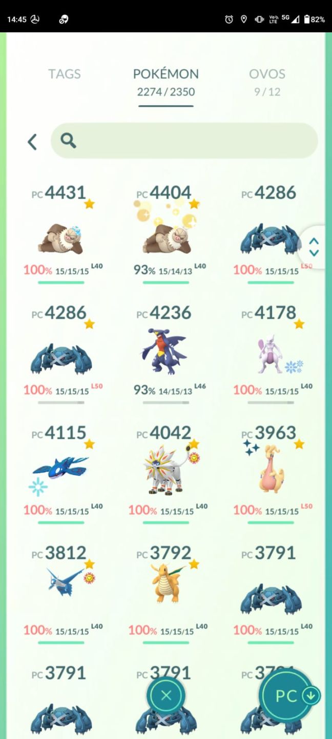 Conta Pokémon GO LV.72
