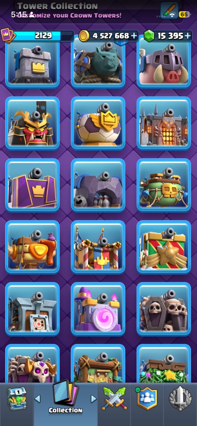 CONTA TOP Clash Royale (+10 anos de jogo e vários itens raros)