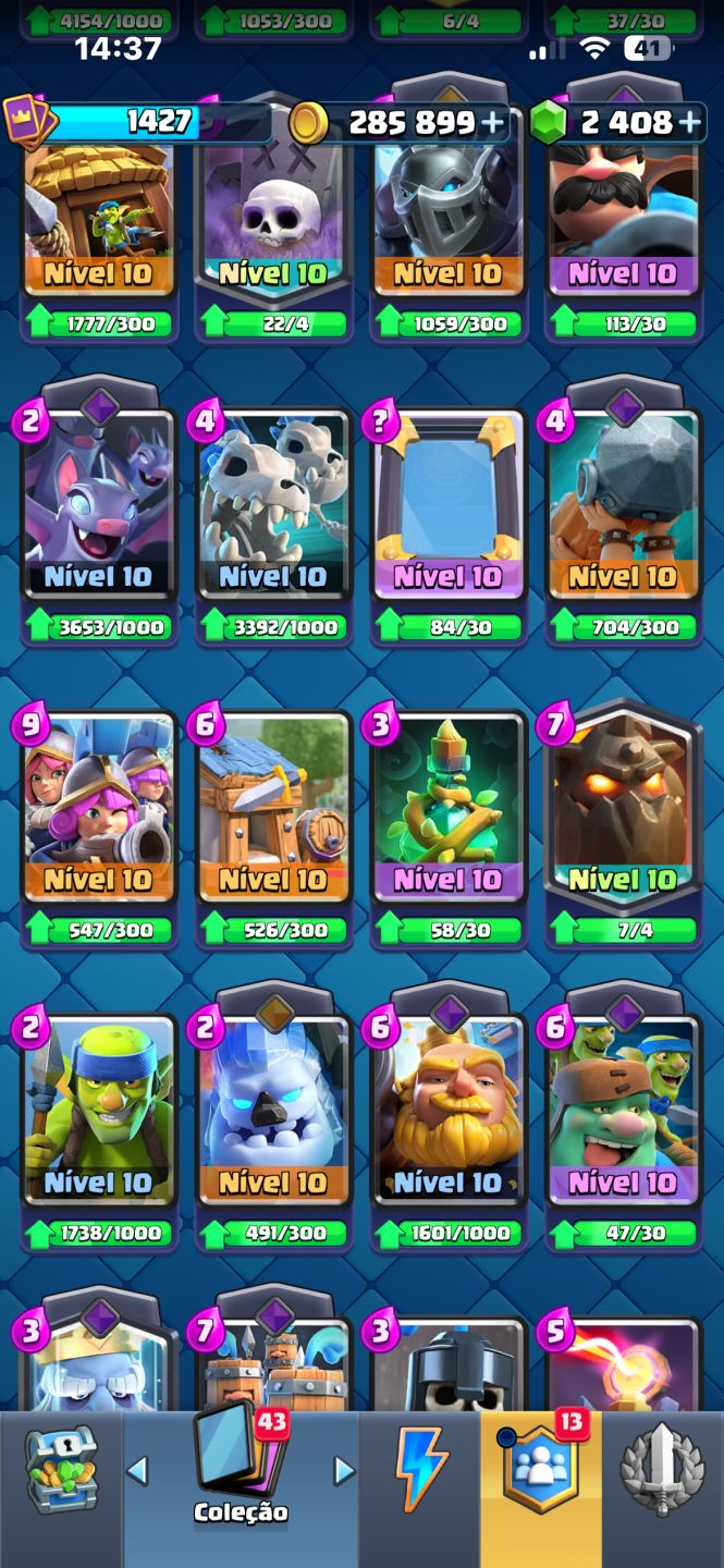 Conta de clash Royale 10 k troféus