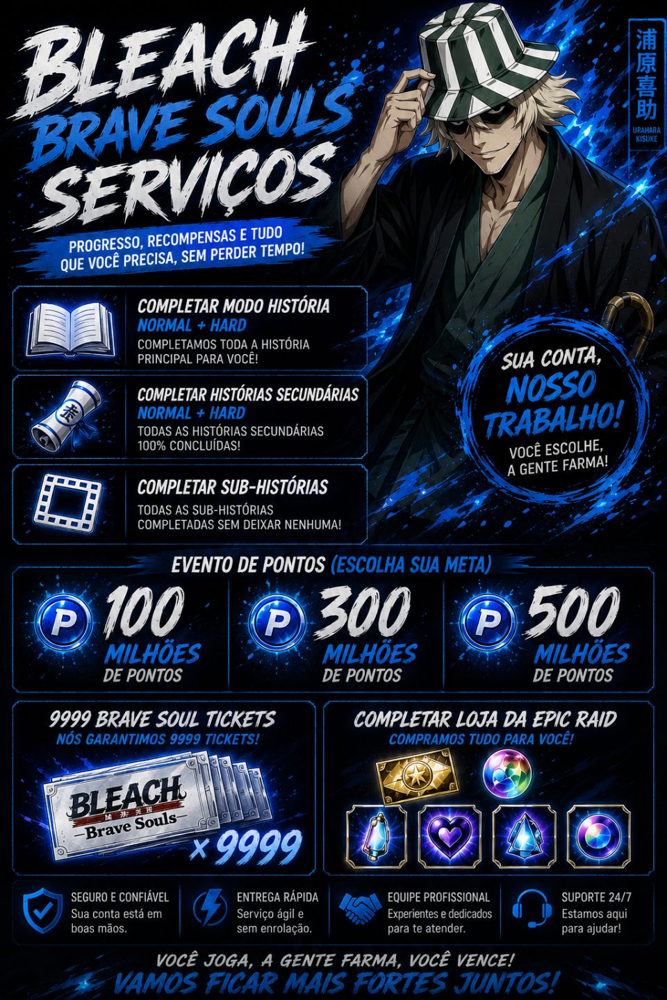 Serviços Bleach Brave Souls