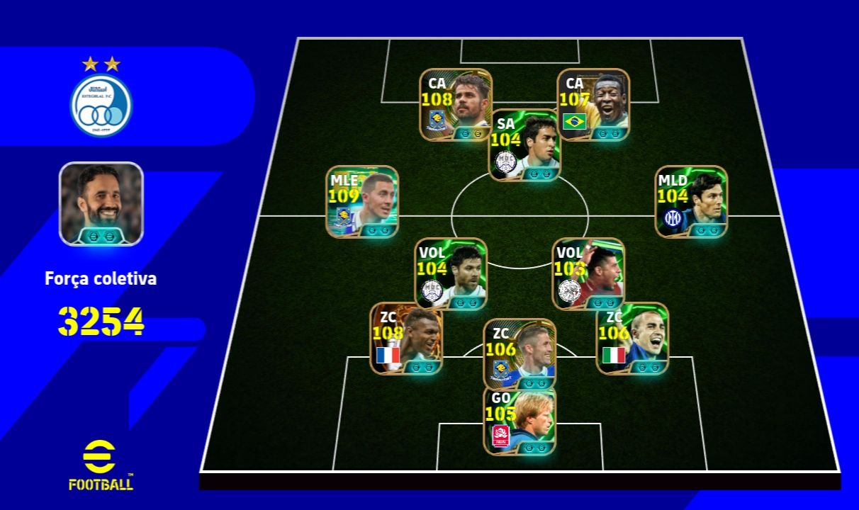 EFootball 2027 | Força da Equipe: 3254 | 2 mil Moedas | Elenco Premium