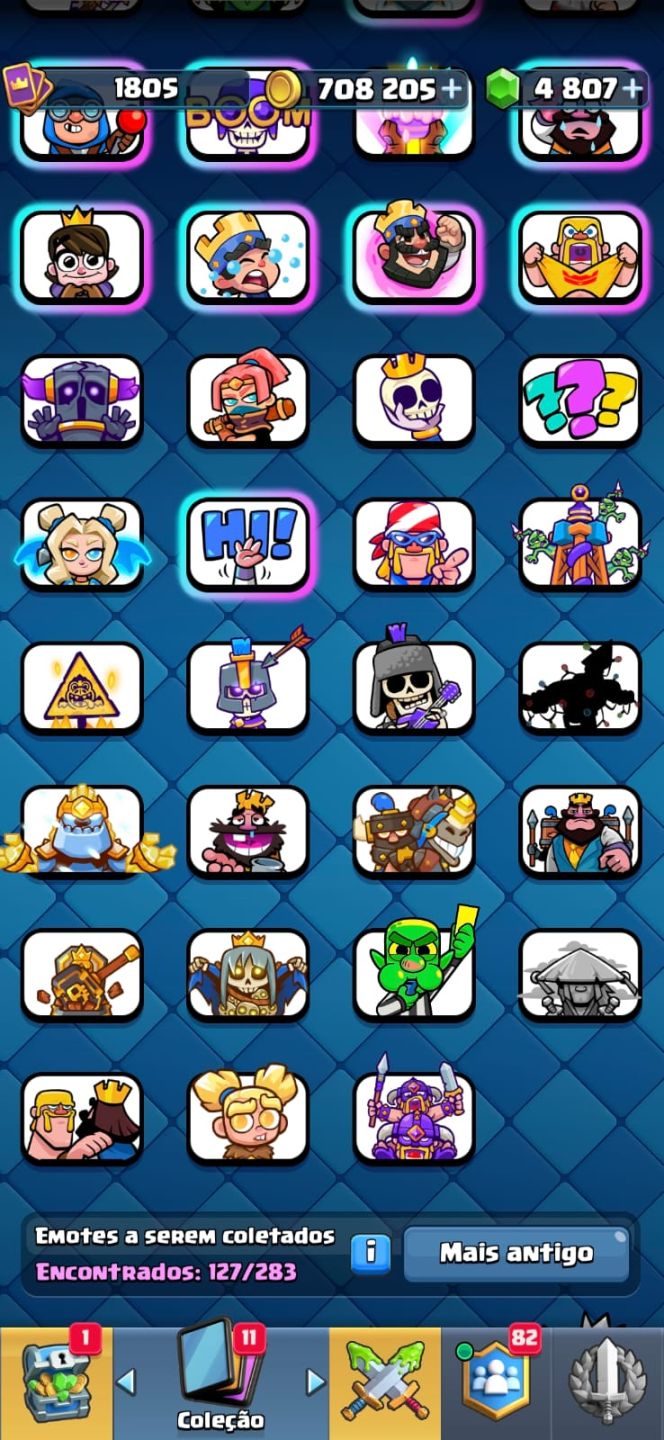 9 ANOS Clash Royale 14K+ Troféus 24 Cartas Nvl 16 560k Pts de Elite Full