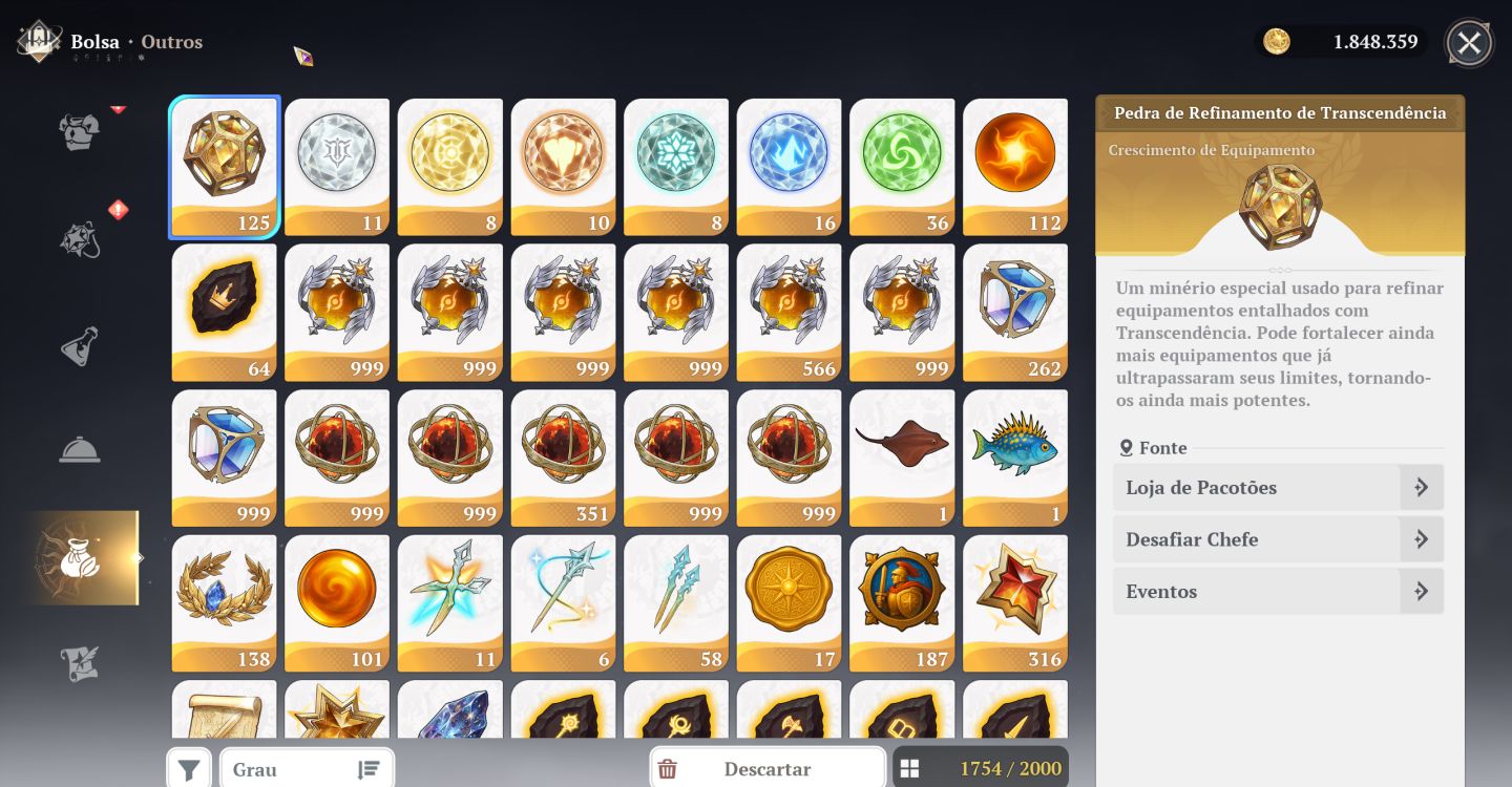 7DS Origin conta de lançamento | Ban P7, Merlin P7 | 36.640 Fragmentos