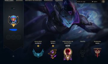 [ENTREGA AUTOMÁTICA] CONTA LOL PLATINA 4 86% WR, 154 SKINS E ICONES ANTIGOS