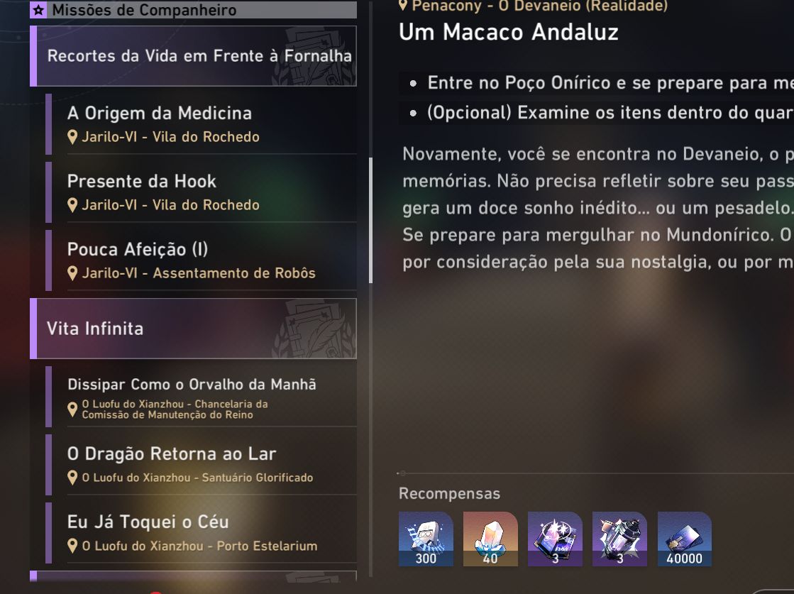 Conta Star Rail com todos da collab Gilgamesh E1 muito conteudo para farm 19Lx5