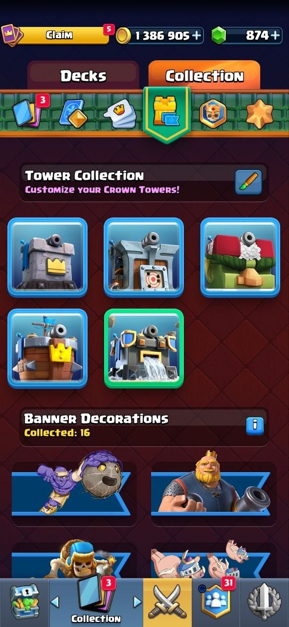 Clash Royale Lv14 | 10.100+ Troféus | 5 Evoluções | Skin Torre Rara Fortress