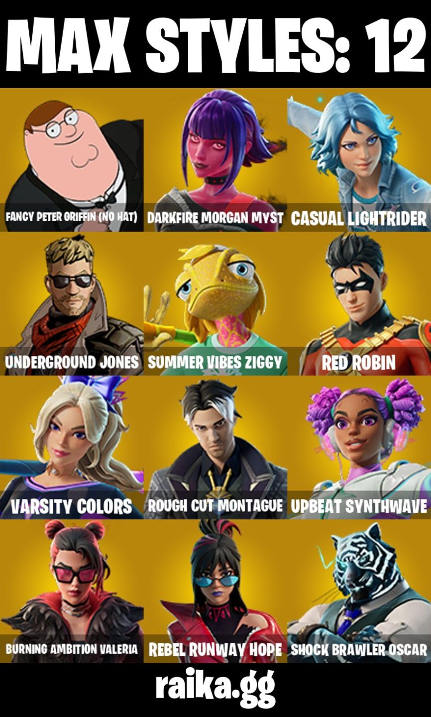CONTA FORTNITE COM 25 SKINS SOLID SNAKE/SUPERMAN/NISHA/ZIGGY/ROBIN/OSCAR/HOPE