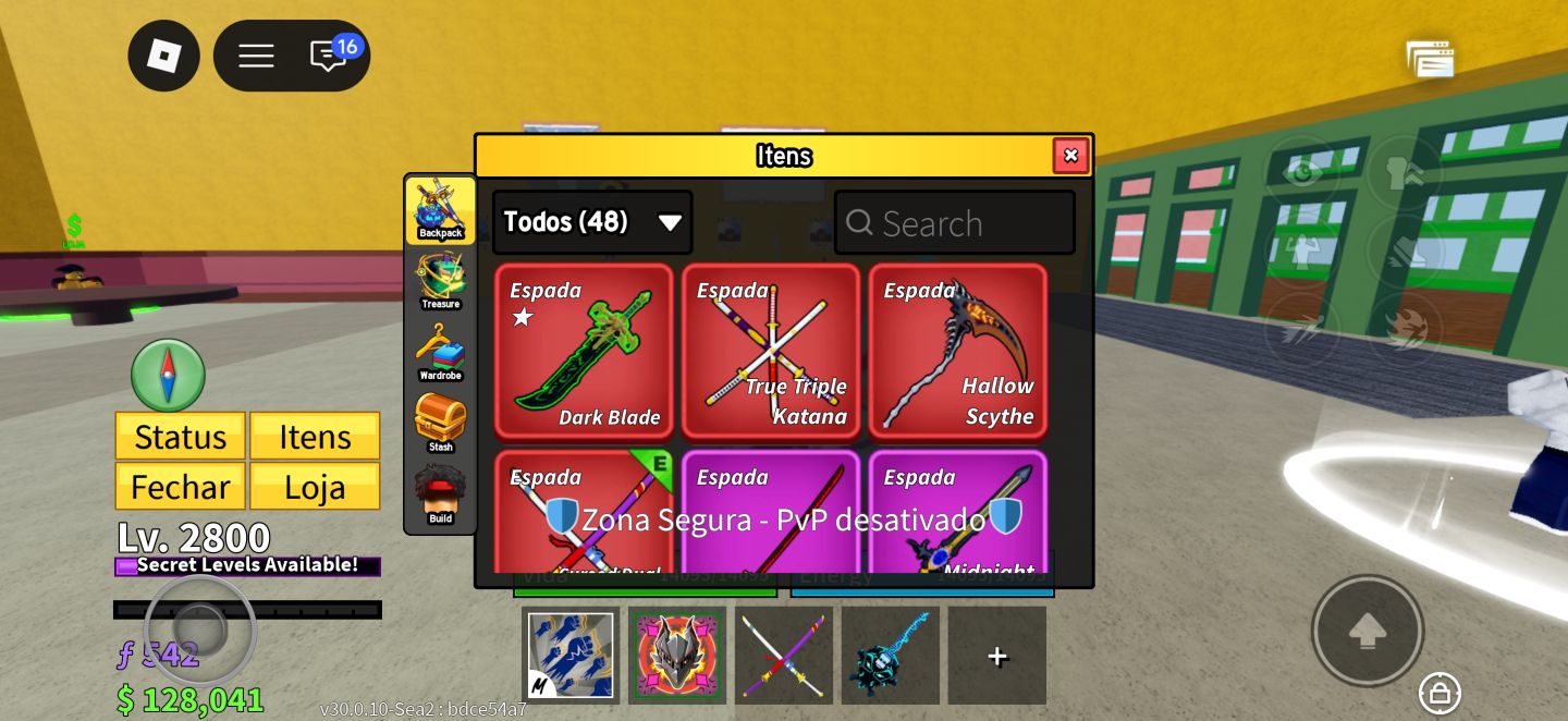 CONTINHA DE BLOX COM VARIAS SKINS E TOKEN DRAGON PERM