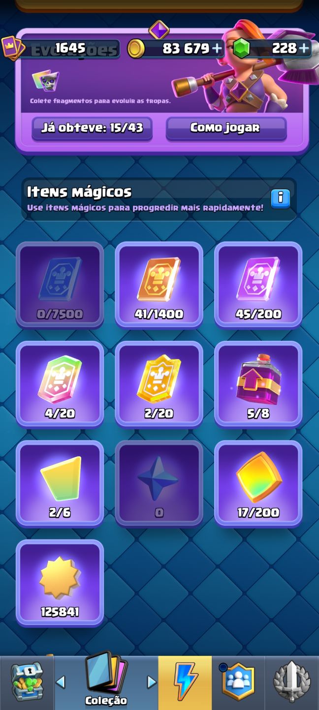 Conta Clash Royale Arena 28
