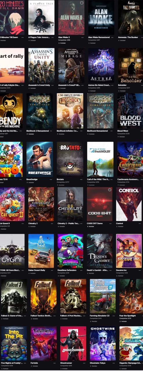 Conta Completa Epic Games | Hogwarts Legacy, Alan Wake 2, Assassin's Creed