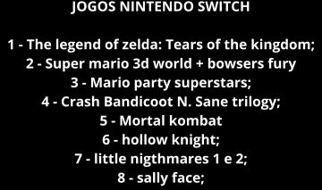 Conta da nintendo