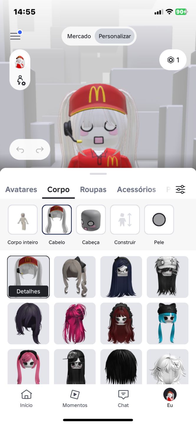 CONTA ROBLOX COM KORBLOX E SKINS