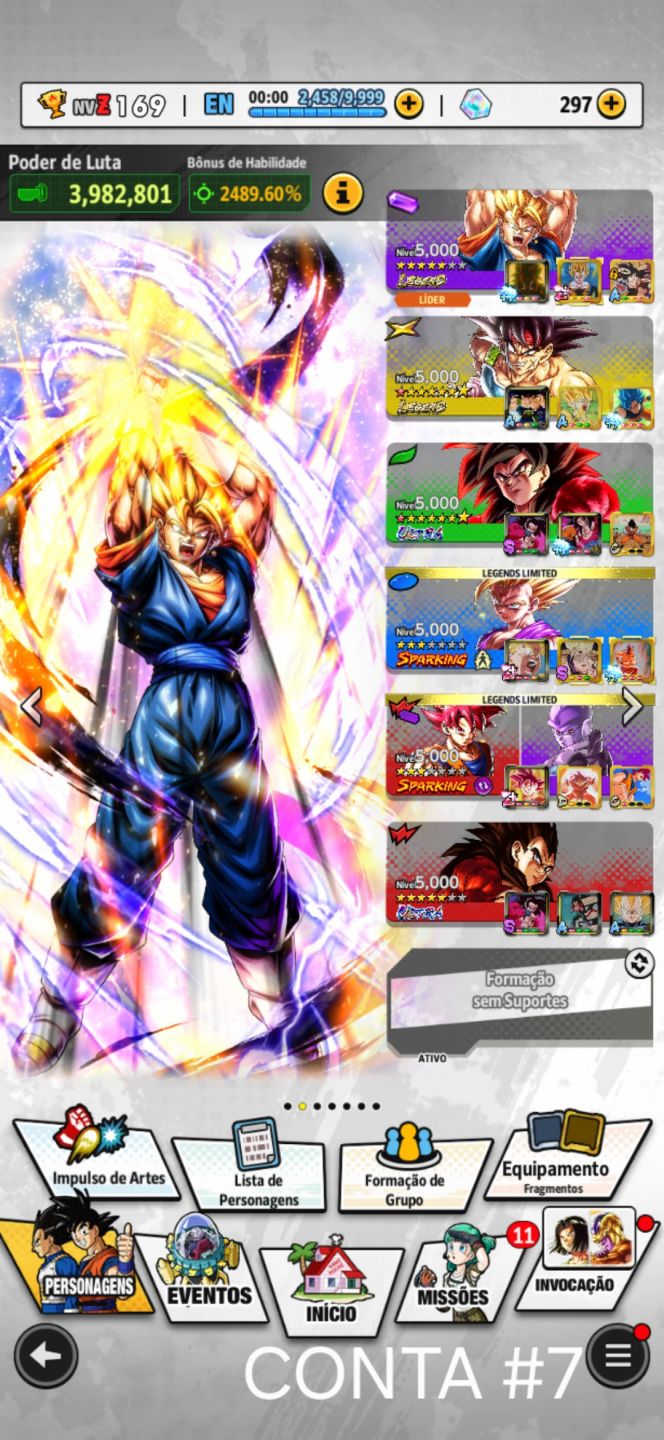 CONTAS DE DRAGON BALL LEGENDS!!!