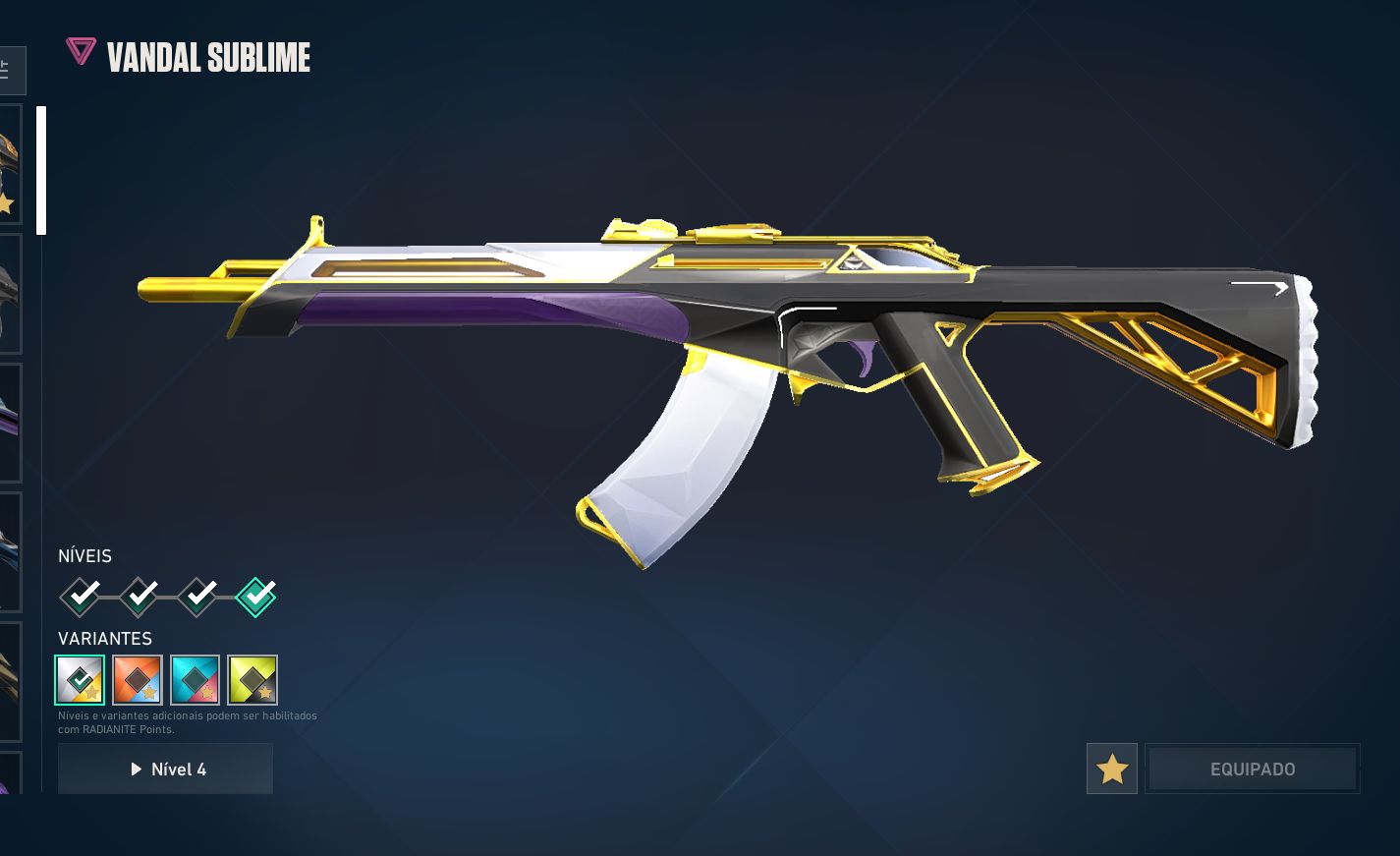 Conta valorant Imortal 1 com 3 skins