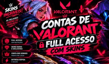 CONTAS DE VALORANT FULL ACESSO COM SKINS