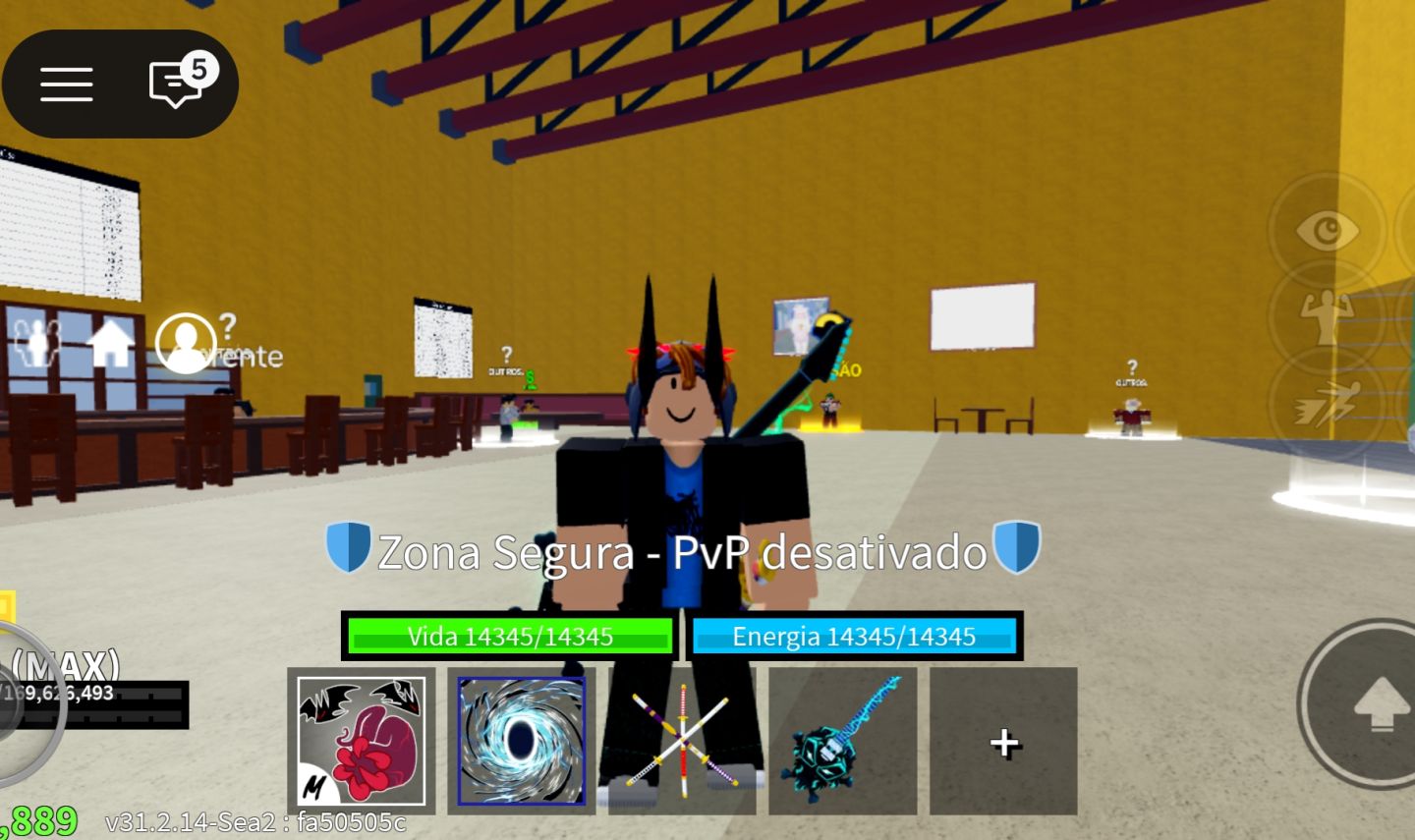 Conta blox fruits 2800+ com raça ghoul v4 full