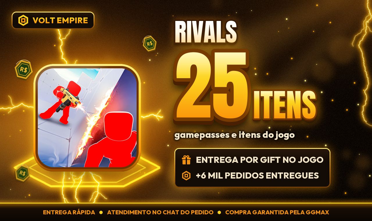 RIVALS | Gamepasses e Itens por Gift | Entrega Rápida