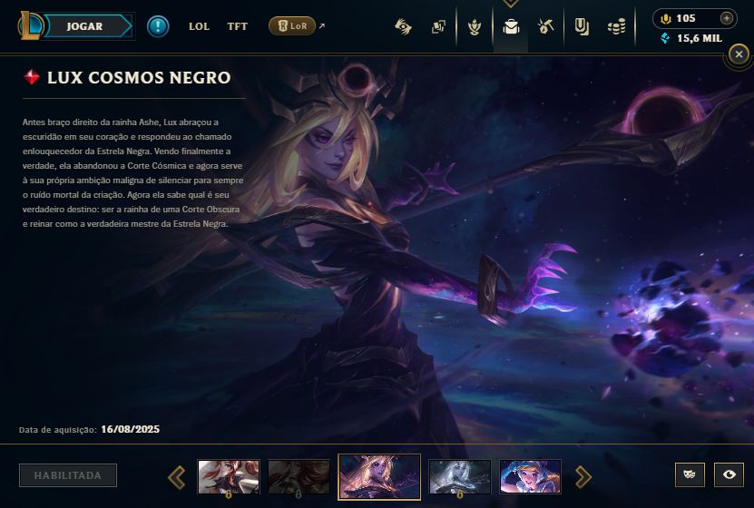 Conta de League of legends Com skins lendárias