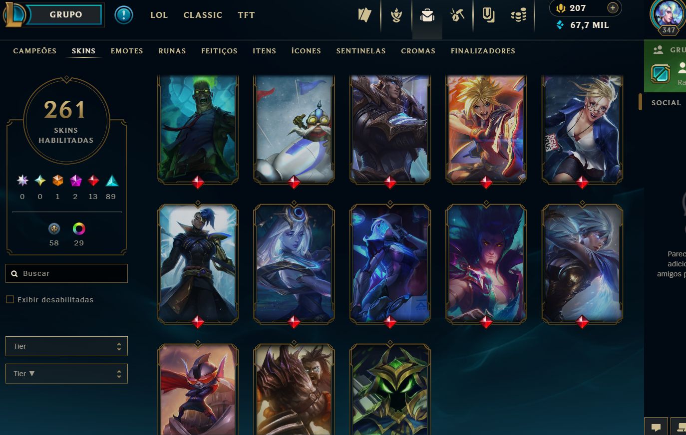 [ENTREGA AUTOMÁTICA] CONTA LOL LEVEL 347 UNRANKED (PRONTA RANKED) - FULL ACESSO!