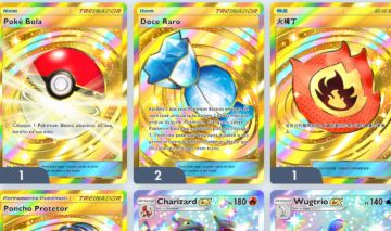 Conta 2 doce raro coroa, 1 pokebola, 5 coroas, 2 prof full arte