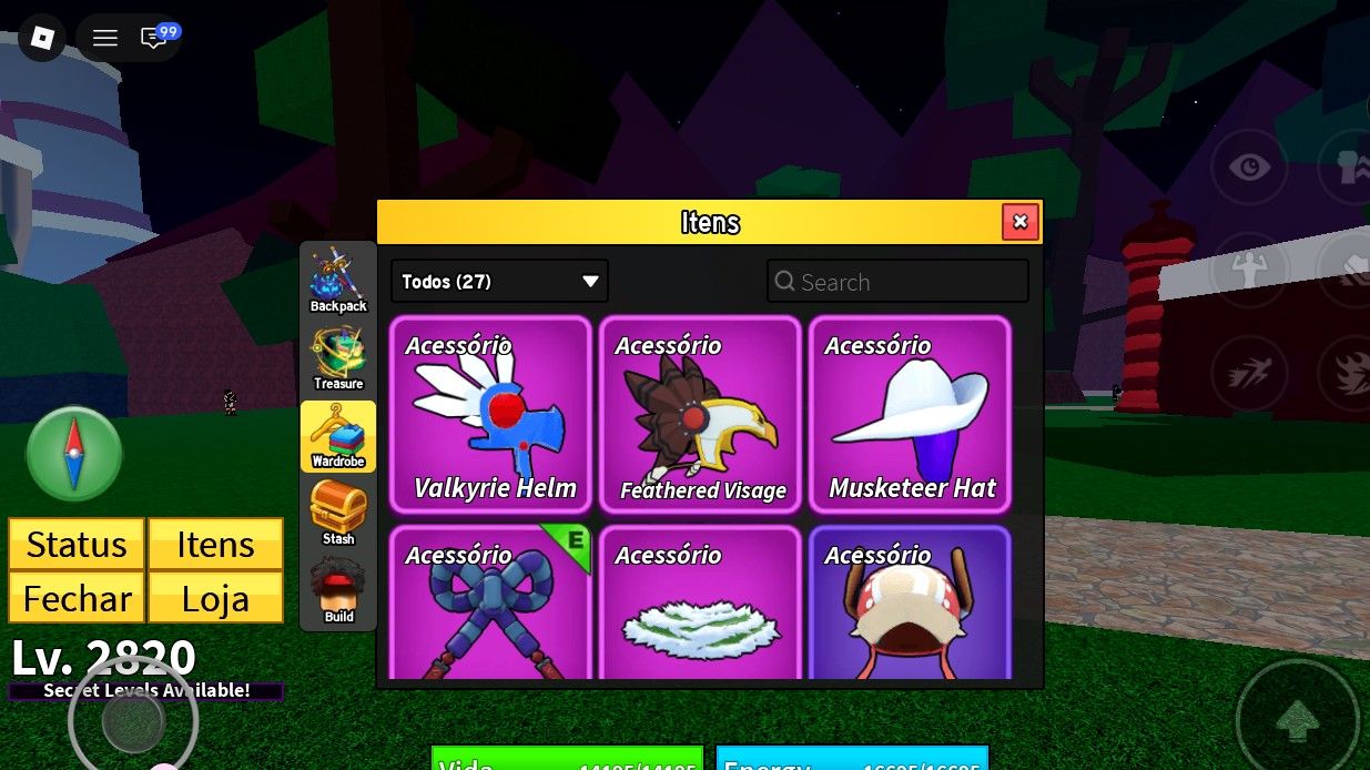 Conta blox fruits comece super bem(game pass!, valor negociável)