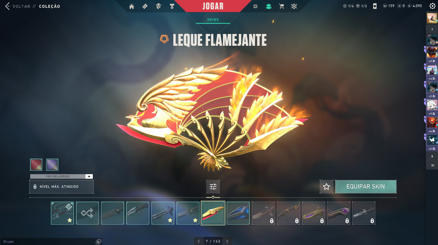 Conta de valorant dima 1 com primordium e leque raro