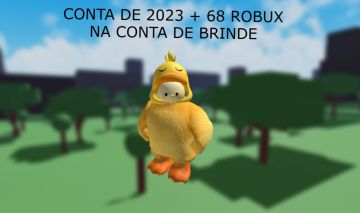 Conta Roblox de 2023 + 68 Robux de brinde