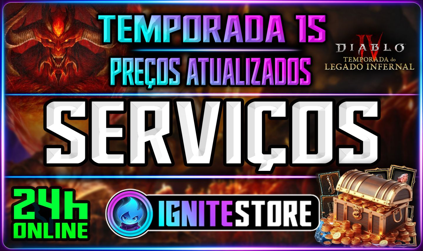 DIABLO 4(Temporda 15 - Legado Infernal ) -SERVIÇOS - [ MELHORES PREÇOS]