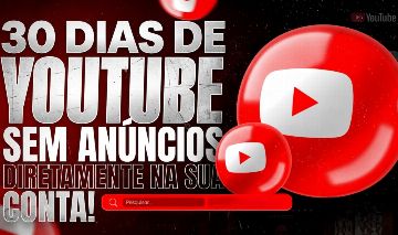 CONTA YOUTUBE PREMIUM (PLANO FAMÍLIA)