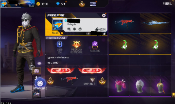 CONTA FREE FIRE FULL ACESSO COM MUITAS RARIDADES UMP ATRIBUTADA E CABELO MANDELA