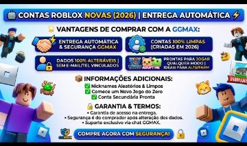 LOTE 1x10 CONTAS ROBLOX NOVAS 2026 | CONTAS VIRGENS | ACESSO TOTAL