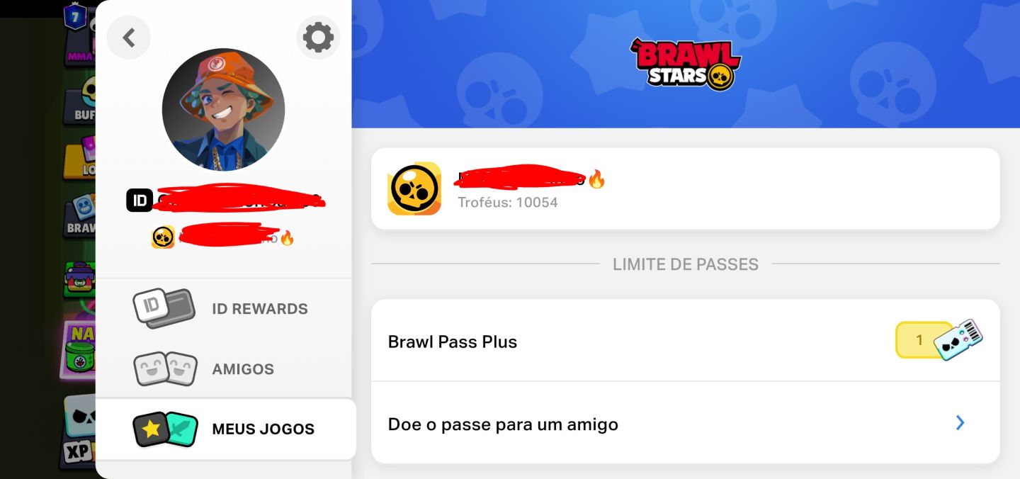 Conta brawl stars Linda pra começo e com 1 brawl pass