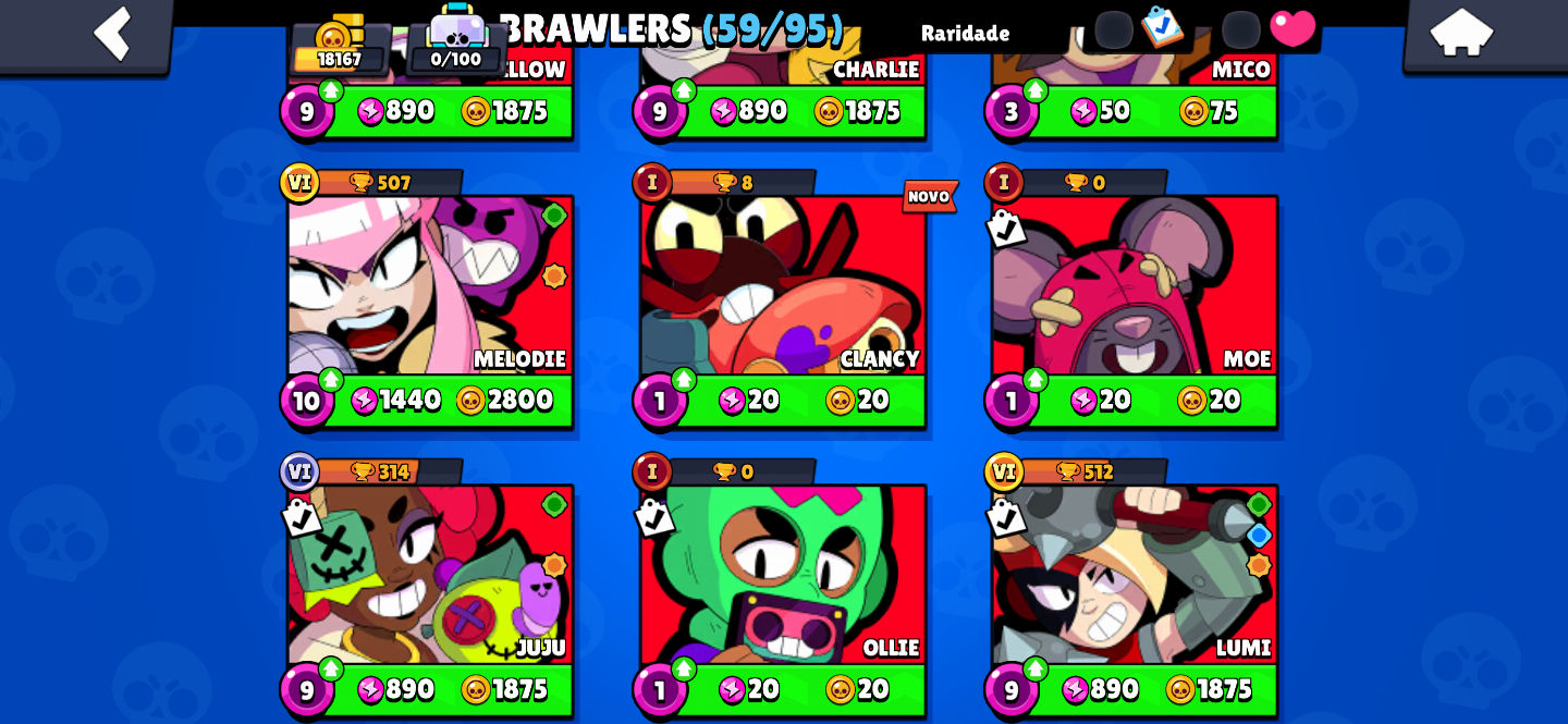 CONTA BRAWL STARS EX MAIN MORTIS QUASE TODAS AS SKINS DELE E MUITO MAIS