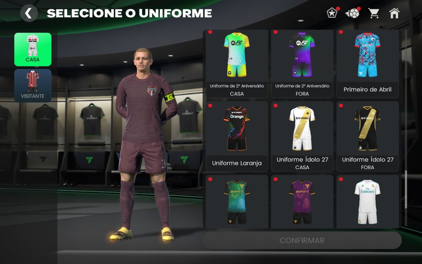 Conta FC Mobile GER 122 + 126M Coins + 1.268 FC Points + Uniformes e Emotes Raro