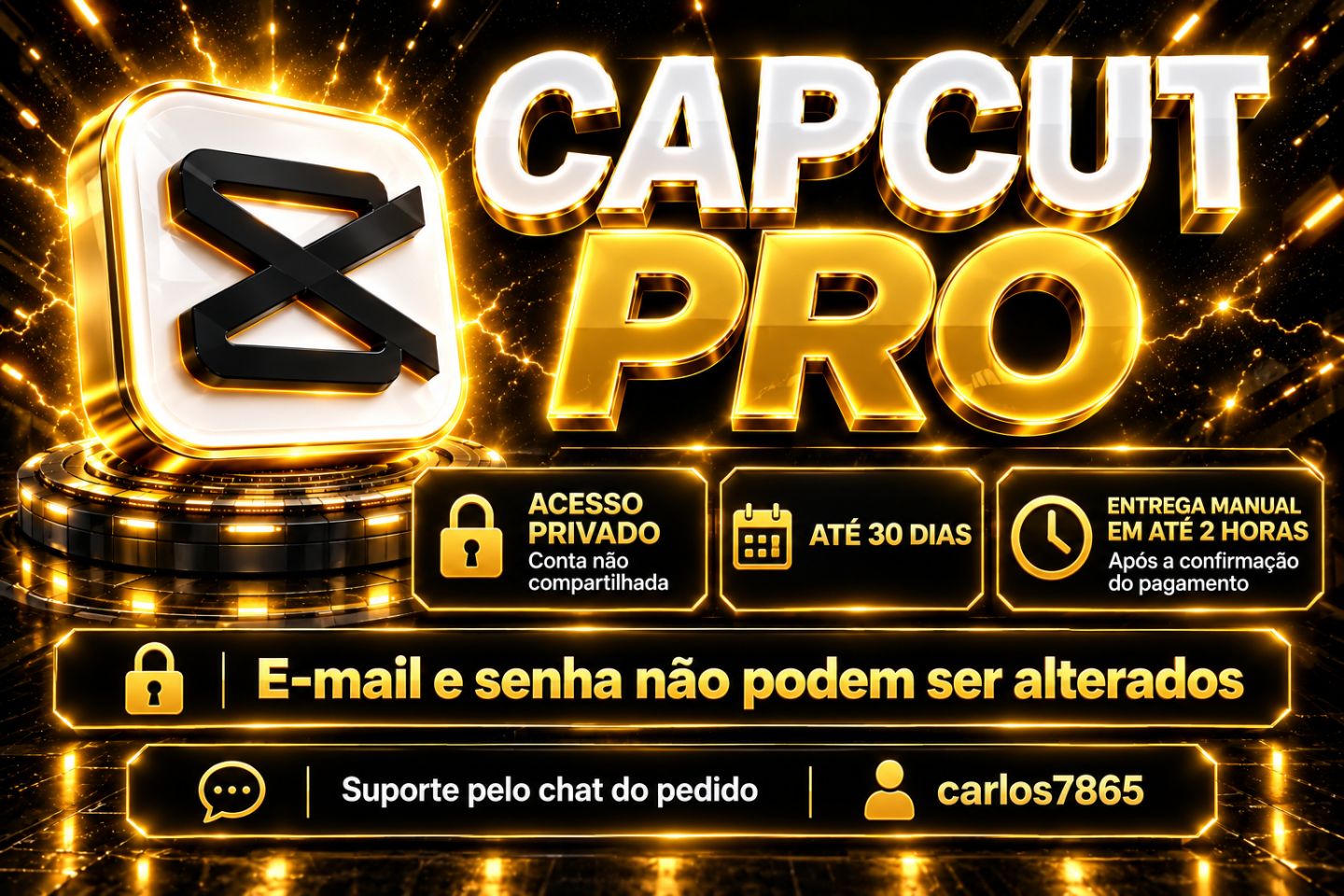 CapCut Pro - 30 Dias de Garantia - Conta privada