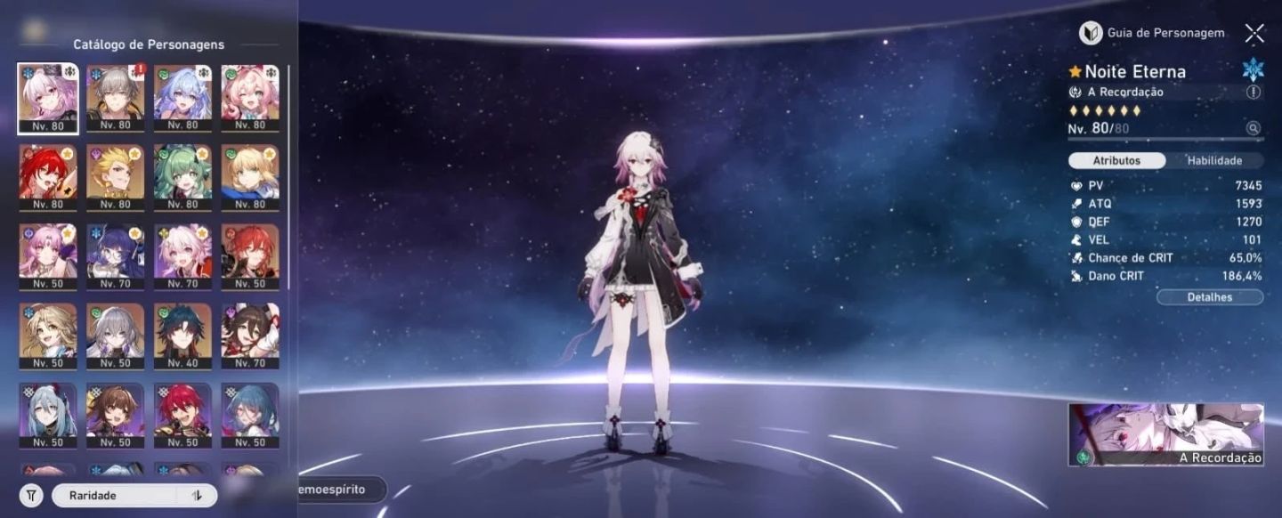 Conta Mid/Endgame com Evernight E2s1, Himeko E2s1 e Robin E1