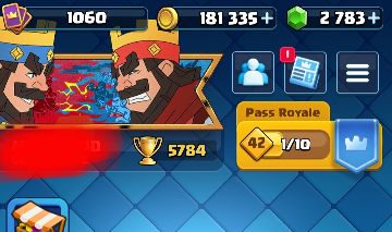 Conta clash royale rei nível 11 com +5000 troféus e com 80% das cartas do jogo!!