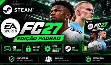 EA SPORTS FC 27 STEAM | EDIÇÃO PADRÃO | 0H JOGADAS | FULL ACESSO | ALTERÁVEL