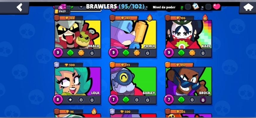 Conta de brawl stars forte e bem upada