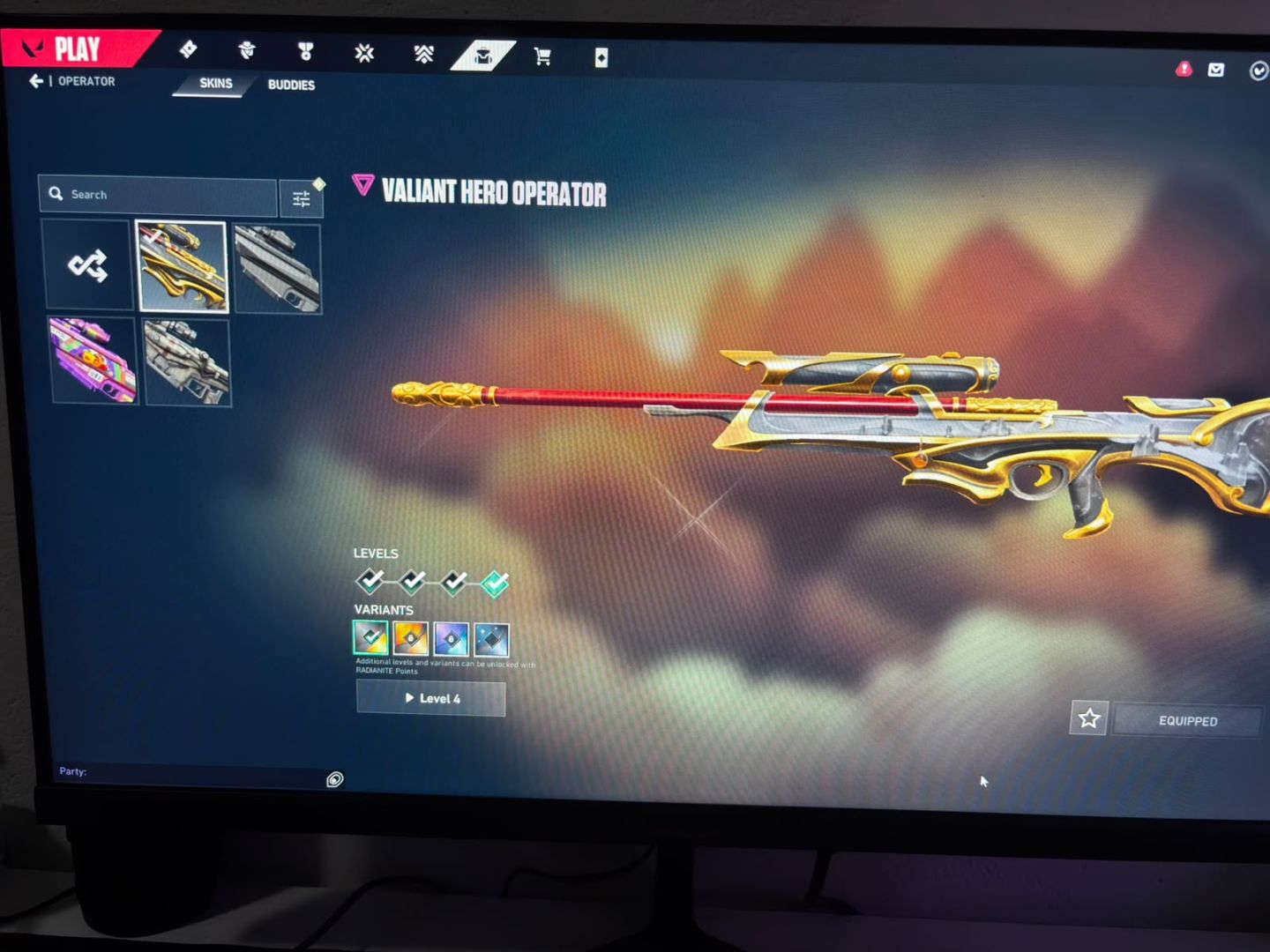 Conta de Valorant a venda, único dono, muitas skins, preço negociavel!