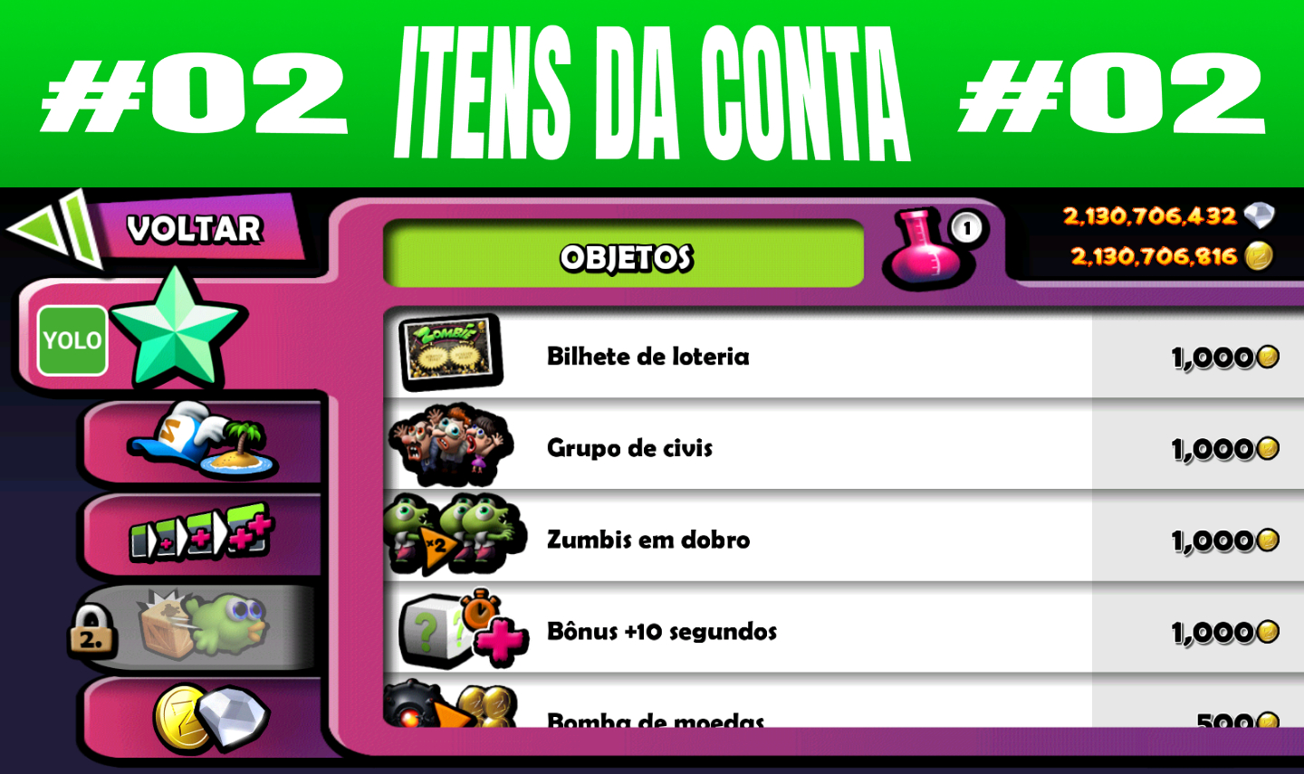 CONTAS ZOMBIE TSUNAMI (FULL ACESSO)