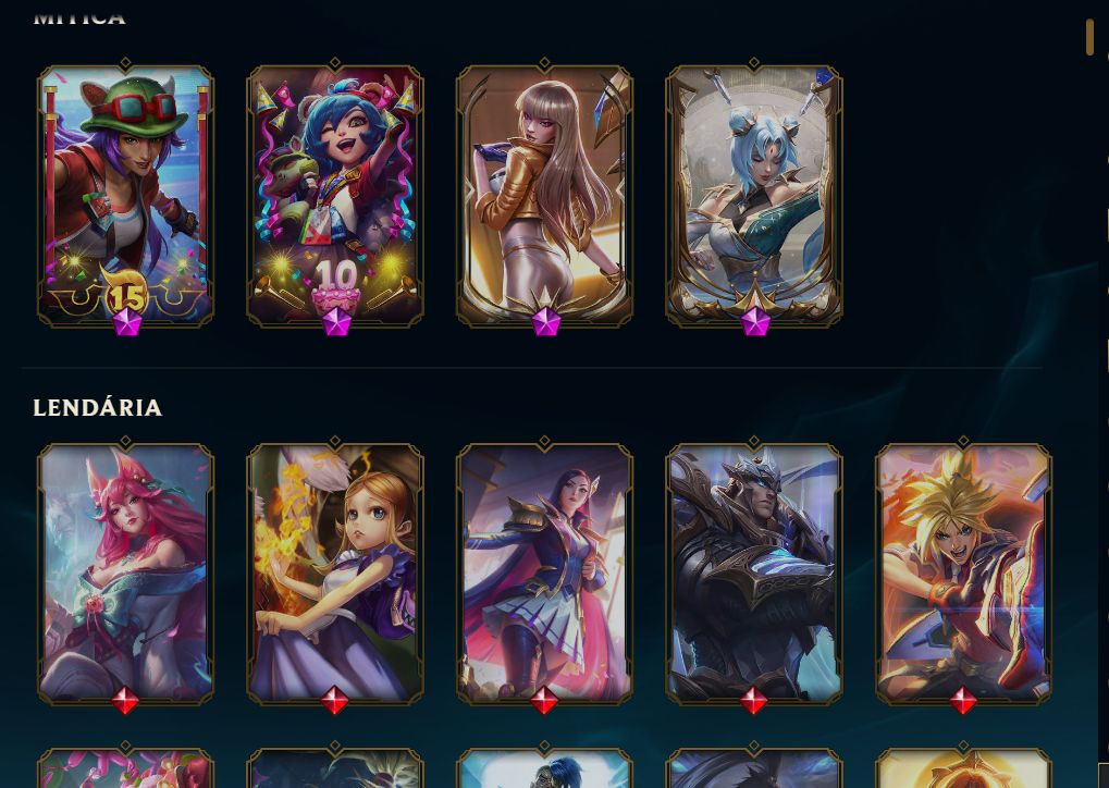 [Full Acesso] Conta unranked - lvl 947 - 296 skins
