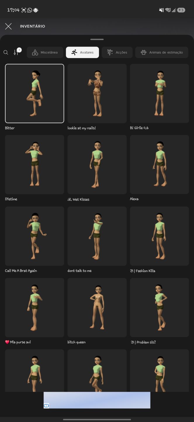 Conta IMVU 2021+ 1078 seguidores (PREÇO NEGOCIÁVEL)